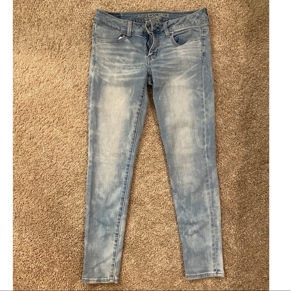 American Eagle Super low rise jeggings